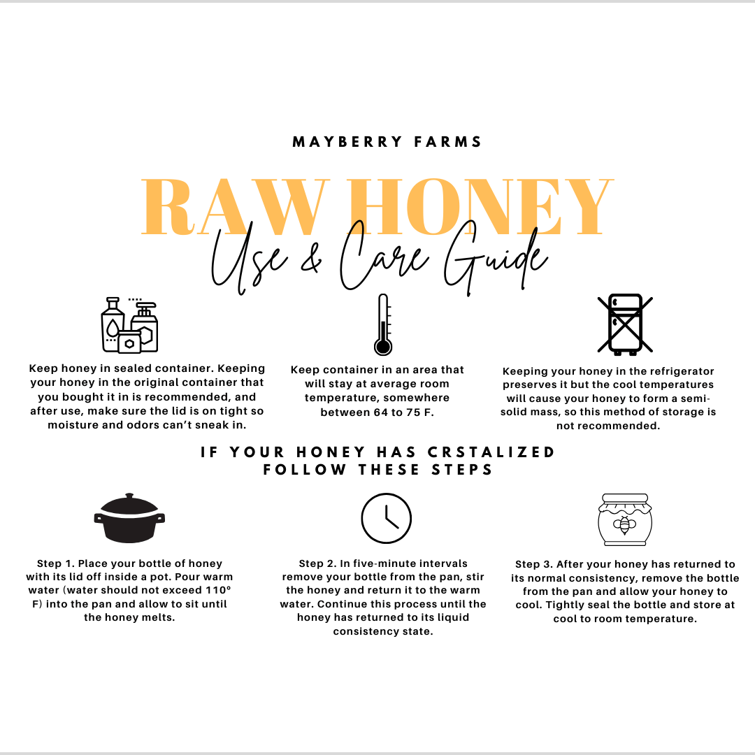 2024 June Reserve Raw Honey - Mayberry Farms