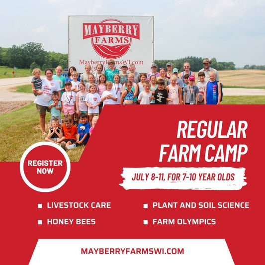 Final Payment Farm Camp Regular Camp Week One July 8 - 11 Ages 7-10 - Mayberry Farms