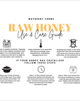 Raw Honey by the bottle or jar - Mayberry Farms