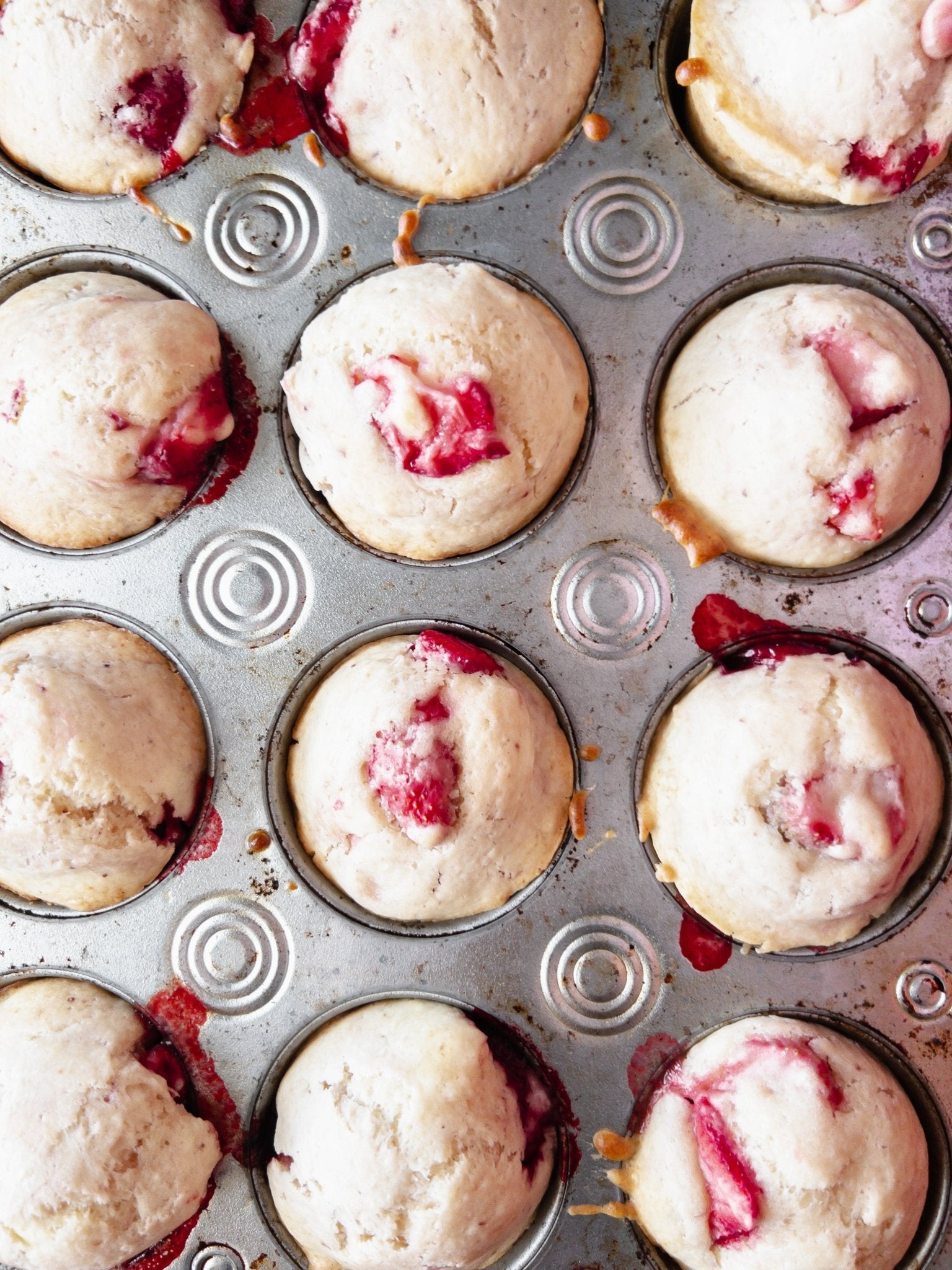 Easy Strawberry Muffins Using Frozen Berries! - Mayberry Farms