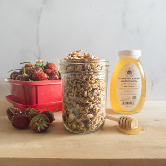 Homemade Raw Honey and Maple Syrup Granola - Mayberry Farms