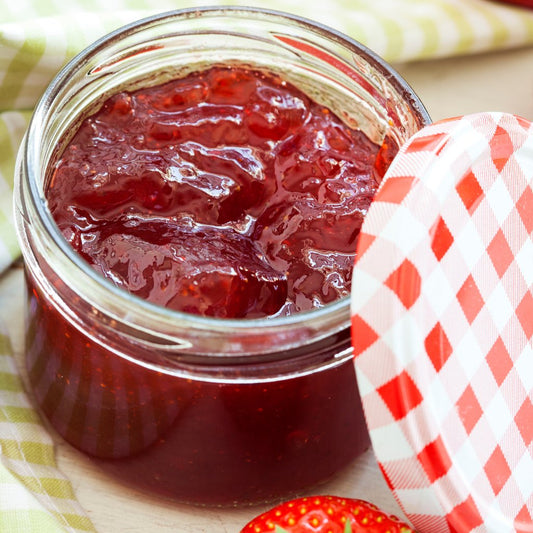 Make Delicious Strawberry Freezer Jam with Raw Honey - Mayberry Farms