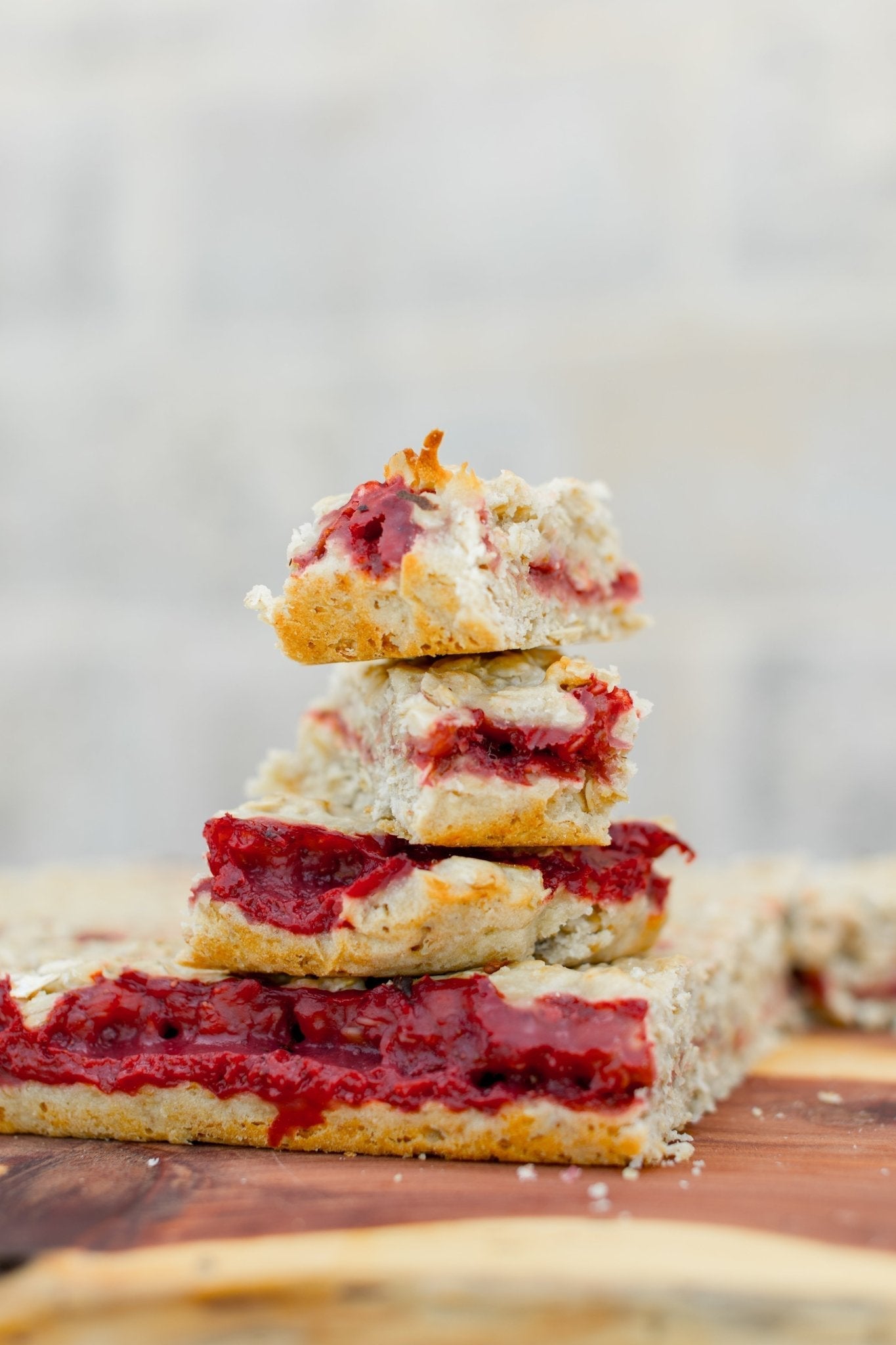 Strawberry Jam Bars with Sourdough Discard & Raw Honey - Mayberry Farms