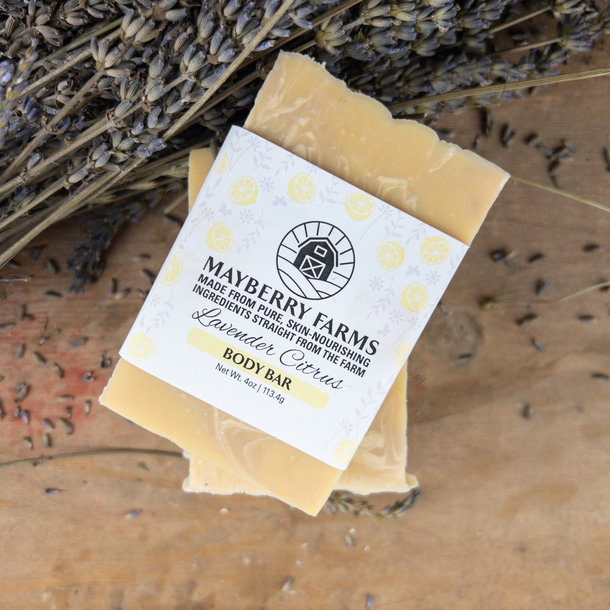 100% Lard, Goat Milk, & Honey Bar Soap - Mayberry Farms