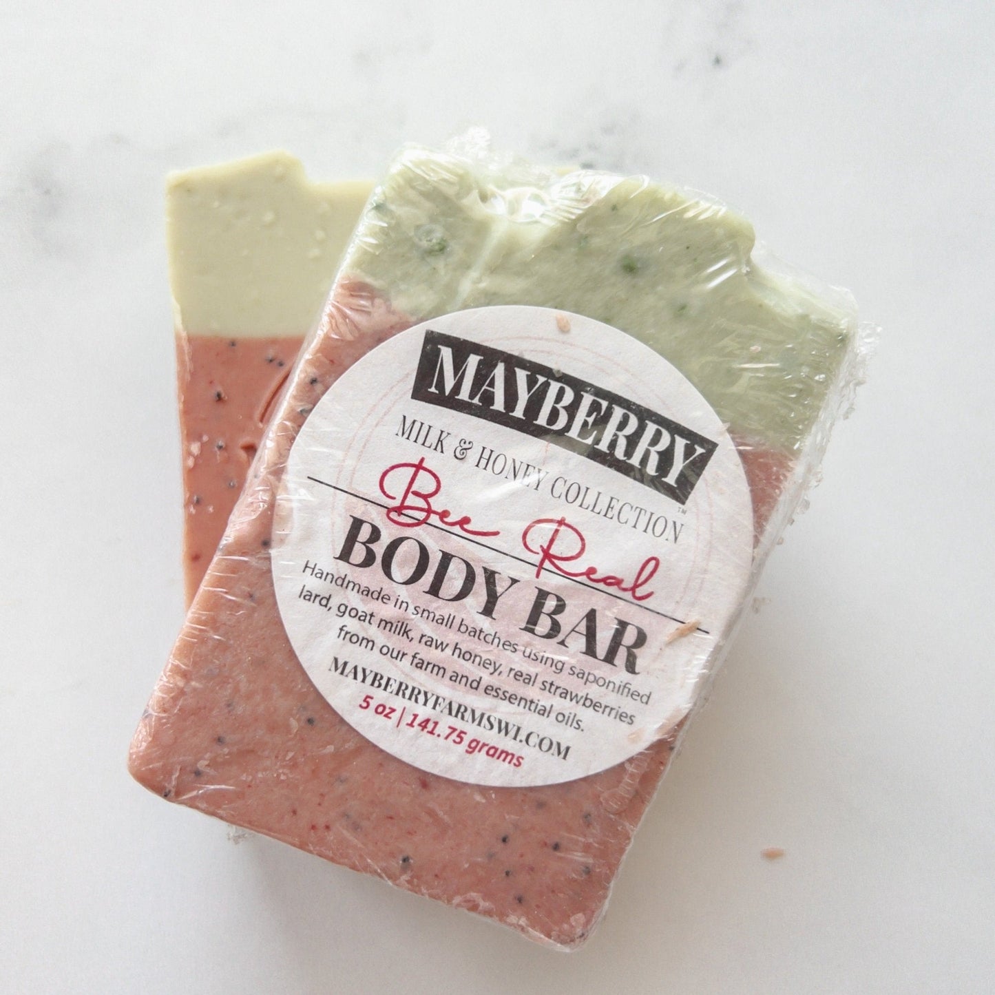 Bee Real Strawberry Lime and Patchouli Body Bar Soap - Mayberry Farms