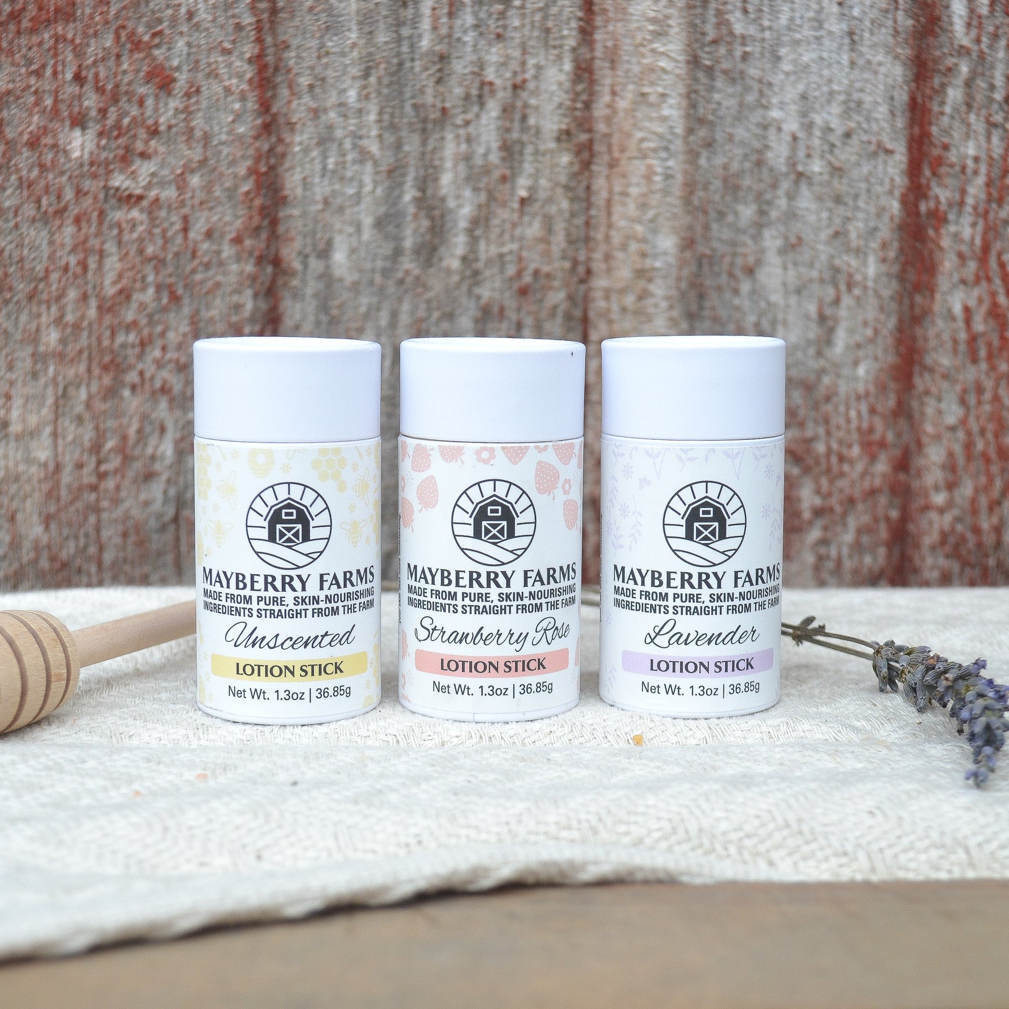 Beeswax, Raw Honey and Tallow Lotion Sticks - Mayberry Farms