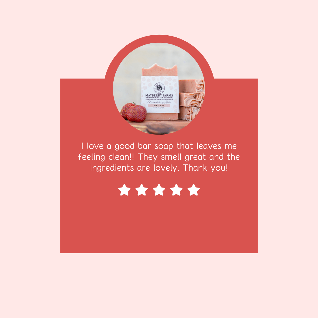 Best Selling Strawberry Rose Body Bar - Mayberry Farms