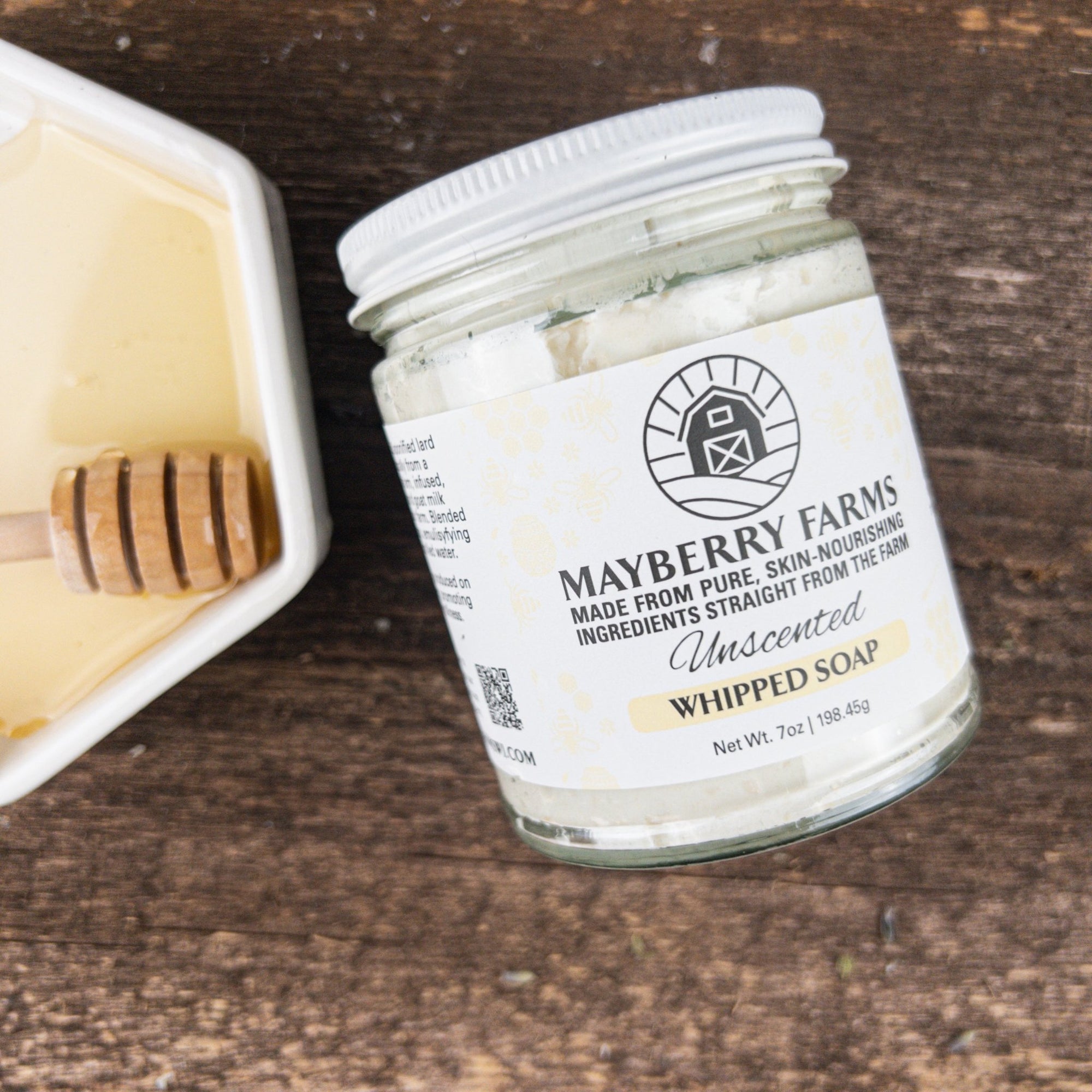 Goat Milk and Raw Honey Whipped Soap and Shaving Cream - Mayberry Farms