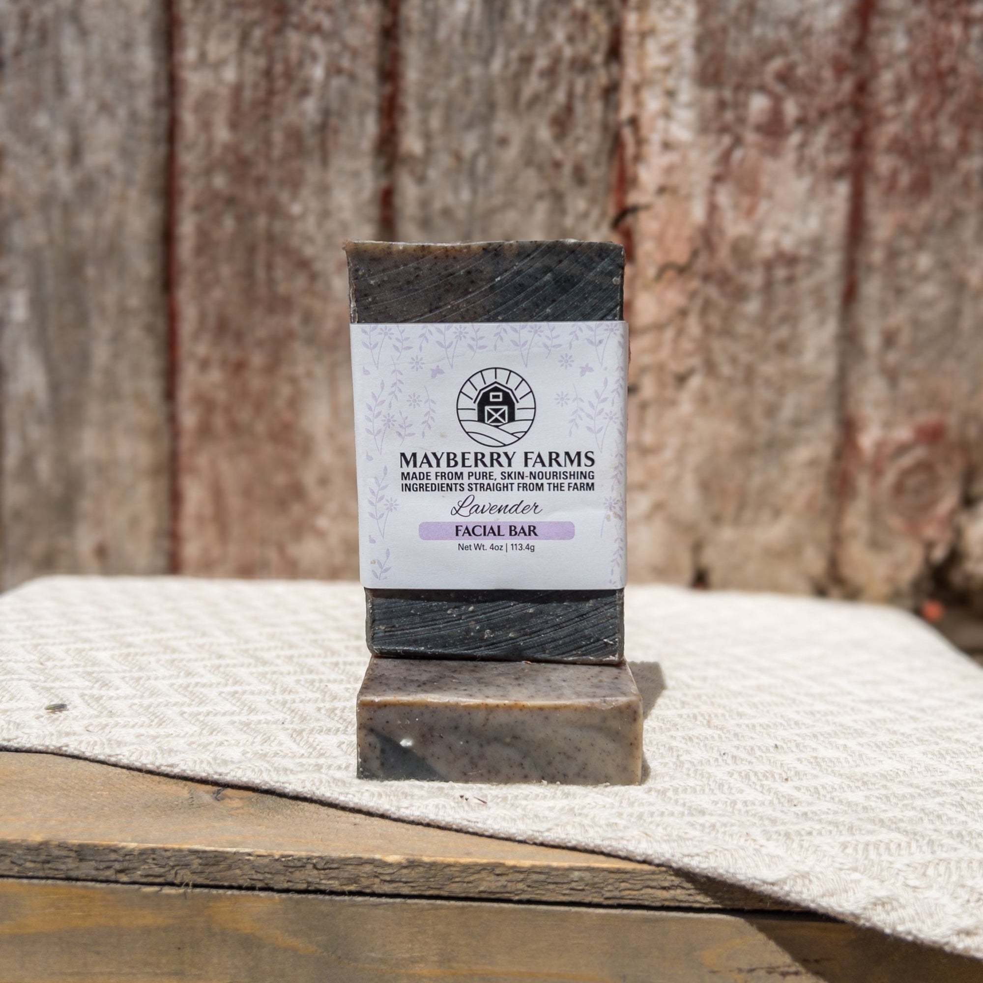 Lavender and Charcoal Facial Bar Soap - Mayberry Farms