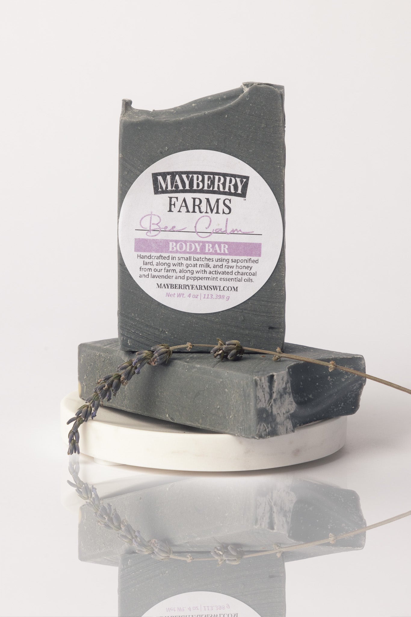Lavender-Infused Goat Milk Body Bar Soap - Mayberry Farms