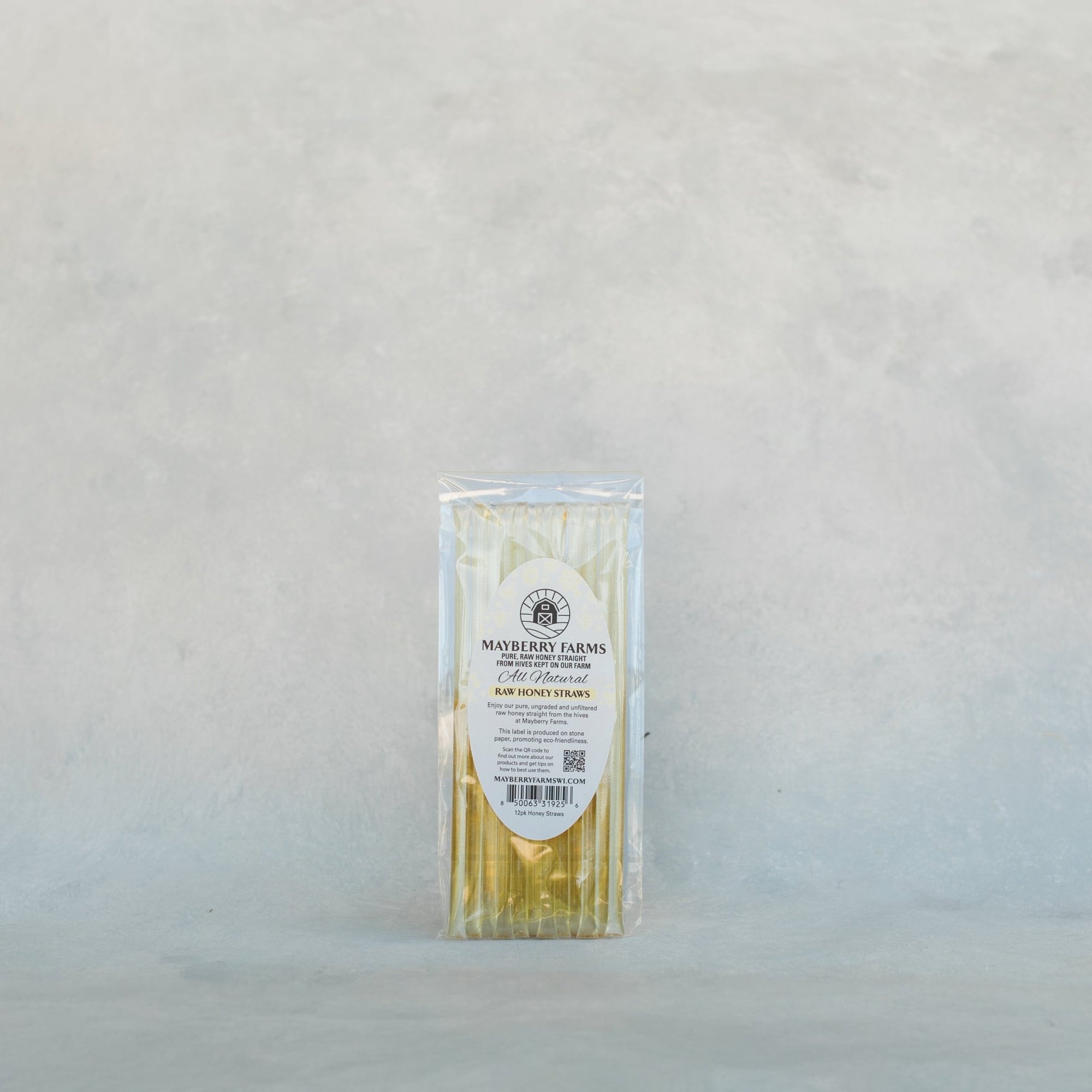 Pack of 12 Raw Honey Straws - Mayberry Farms