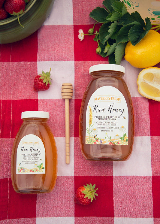 Raw honey by the bottle for shipping - Mayberry Farms