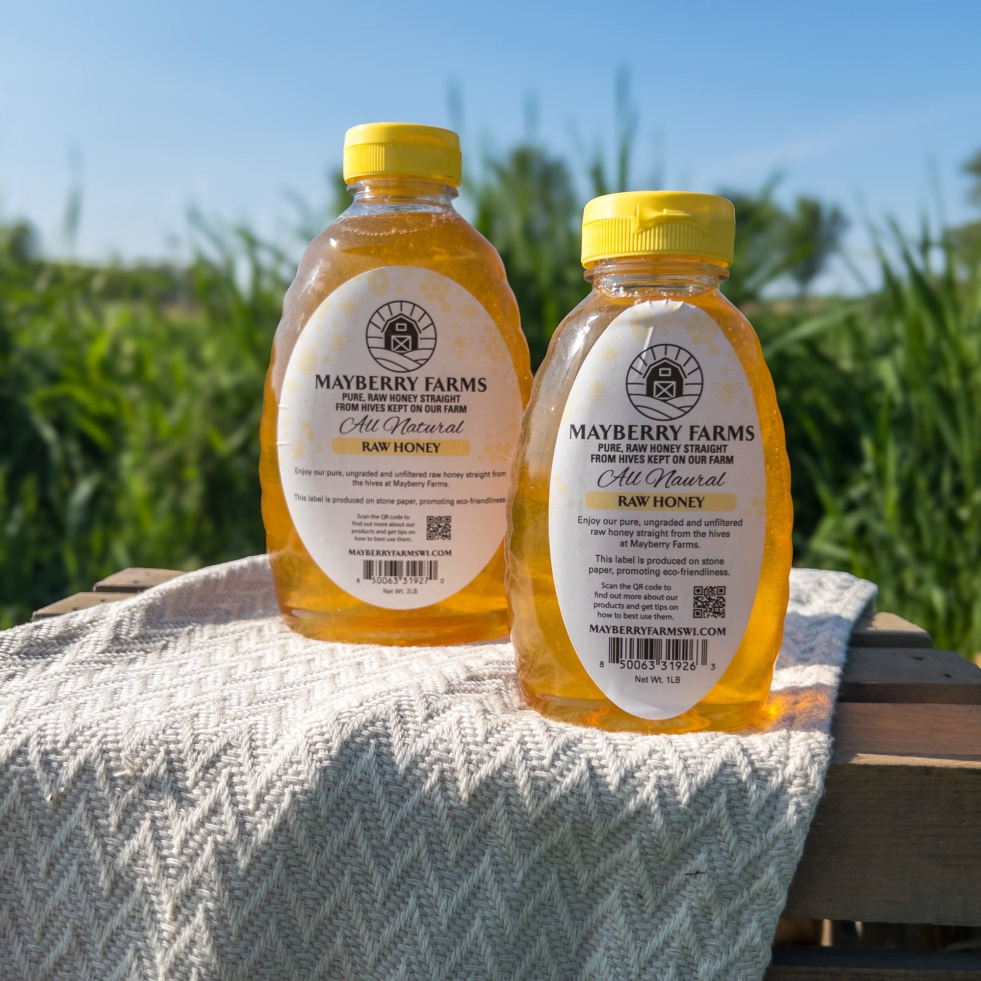 Raw honey by the bottle for shipping - Mayberry Farms