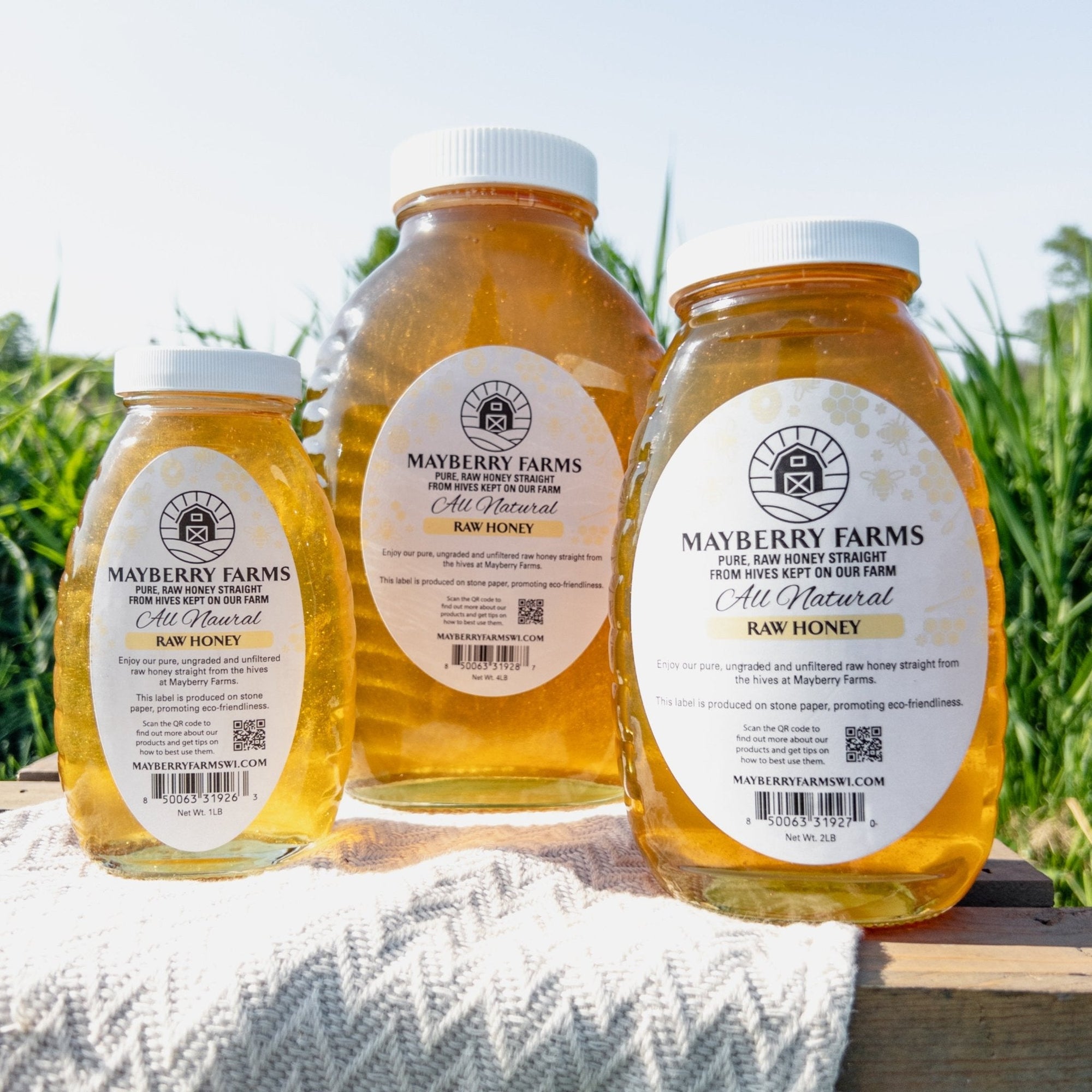 Raw Honey by the bottle or jar - Mayberry Farms