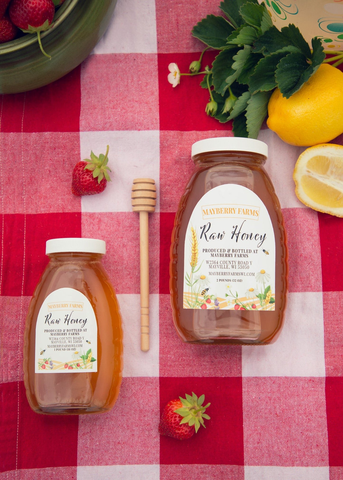 Raw honey by the jar for pickup or local delivery only - Mayberry Farms