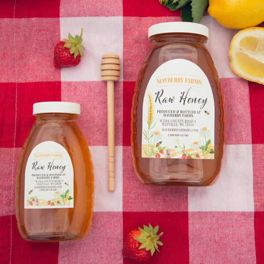 Raw honey by the jar for pickup or local delivery only - Mayberry Farms