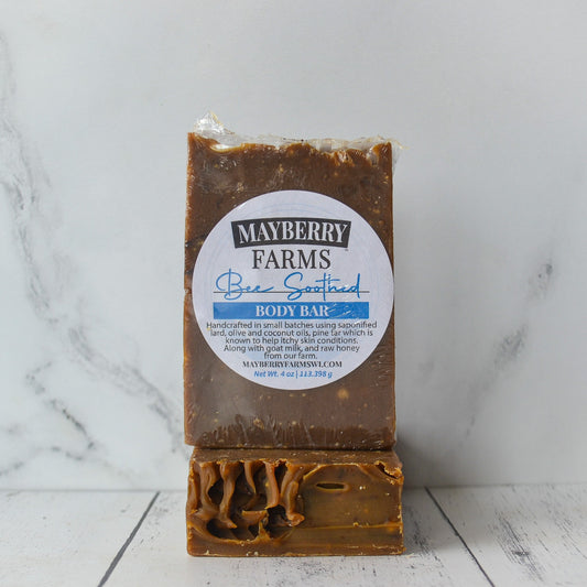 Soothing Pine Tar Goat Milk Bar Soap - Mayberry Farms