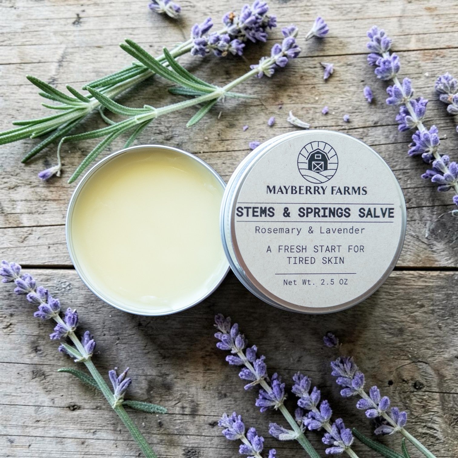 Stems & Springs Lavender Rosemary Salve | Mayberry Farms - Mayberry Farms
