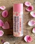 Strawberry Rose - Tallow, honey, and beeswax lip balms - Mayberry Farms