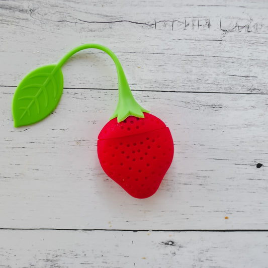 Strawberry Shaped Silicone Herbal Tisane Strainer - Mayberry Farms