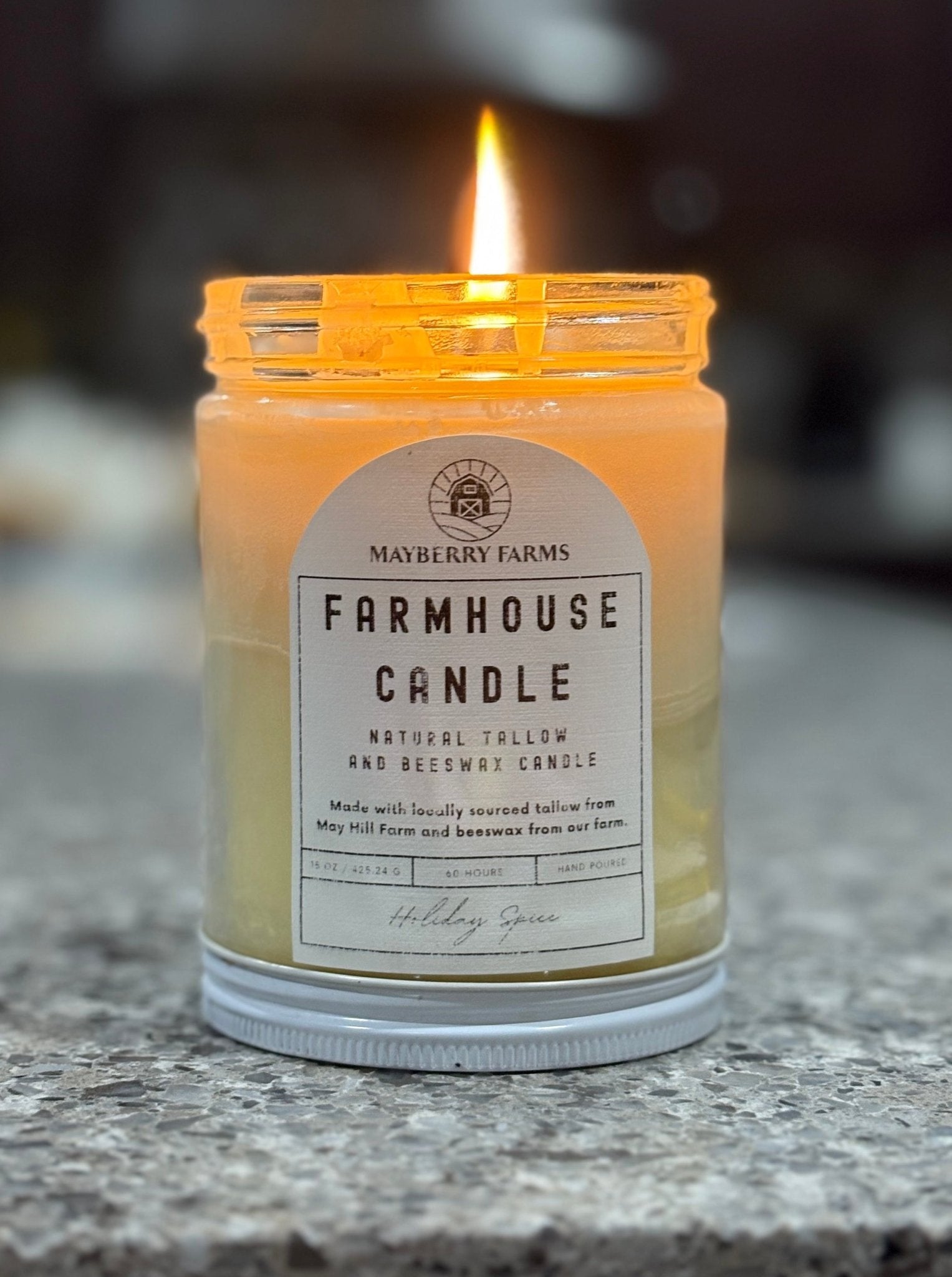 Tallow and Beeswax Farmhouse Candle - Mayberry Farms