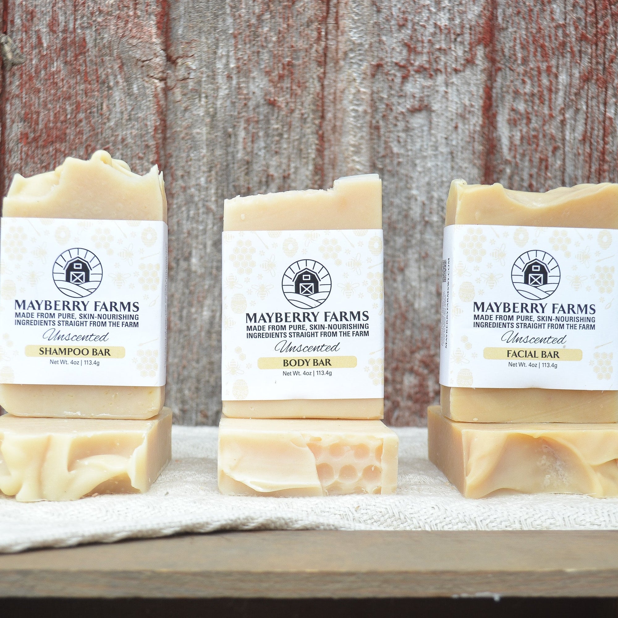 Unscented Bar Soaps For Your Whole Body - Mayberry Farms