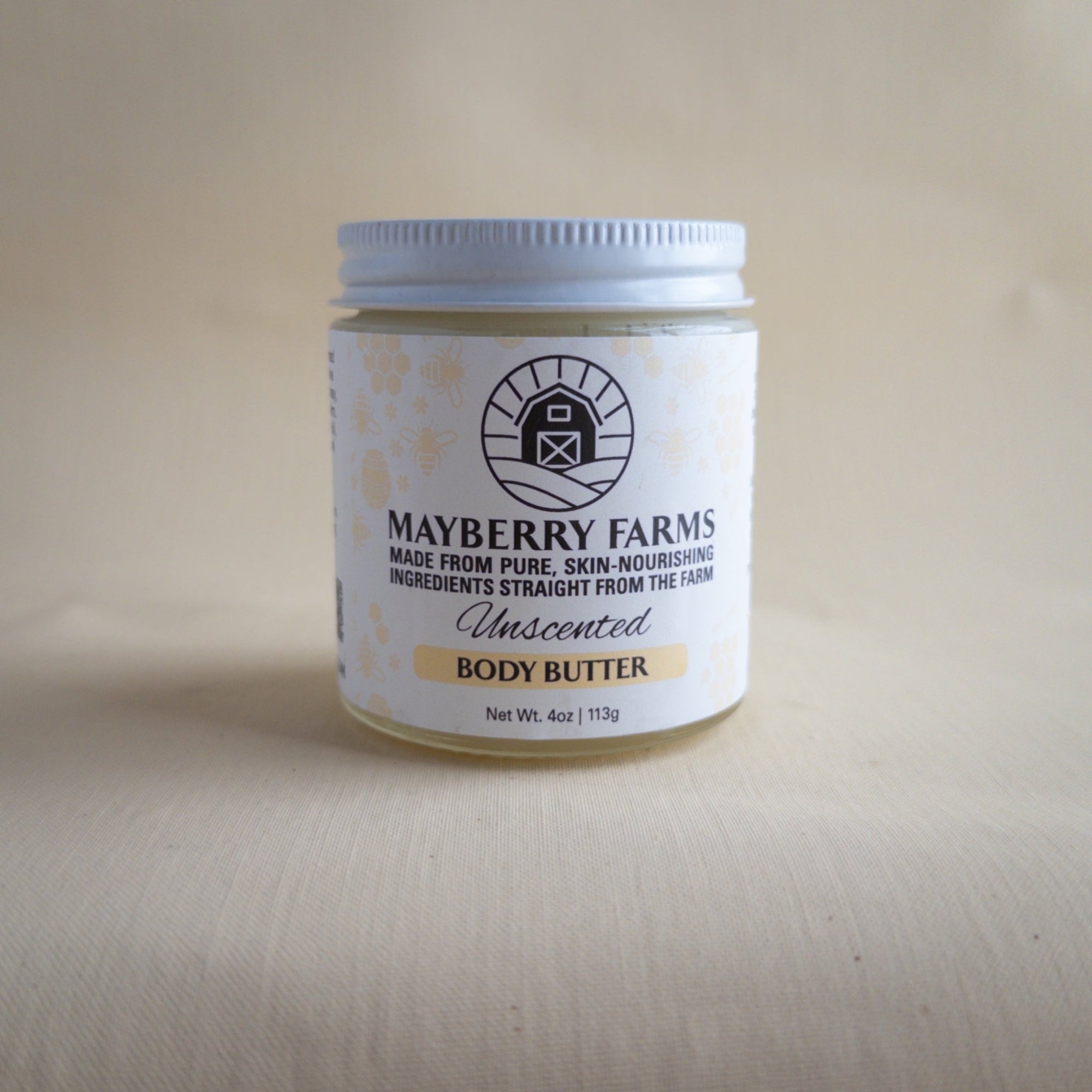 Unscented Beeswax, Raw Honey & Tallow Body Butter - Mayberry Farms
